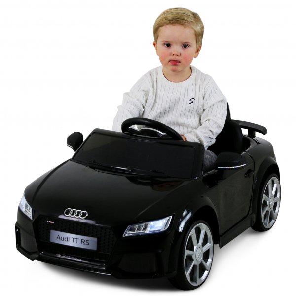 Elbil för barn Audi TT RS | 12V - 2x25W | 7Ah | Svart Elbil för barn Audi TT RS | 12V - 2x25W | 7Ah | Svart