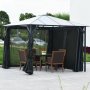 Premium paviljong 3x3m med tak i kanalplast