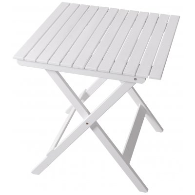 Hopfällbart bord 65x65 cm i vitlaserad furu | Brännö