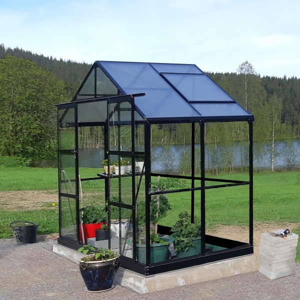 Växthus 3,3m² | 4mm säkerhetsglas | 5 års stormgaranti Växthus 3,3m² | 4mm säkerhetsglas | 5 års stormgaranti