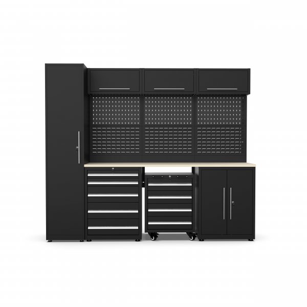 Garageinredning | Komplett f�rvaringssystem | 2750 x 550 x 2300 mm