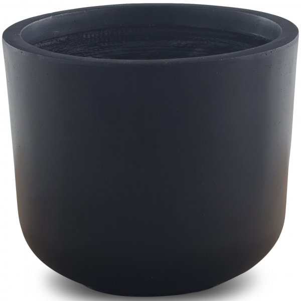 Fiberarmerade utekrukor 2-pack | Runda - Svart