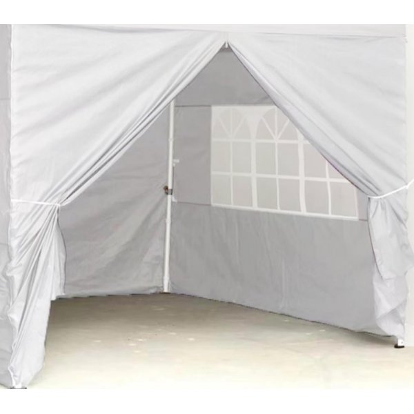 Vägg med dragkedja till Pop-Up party tält | Vit Vägg med dragkedja till Pop-Up party tält | Vit