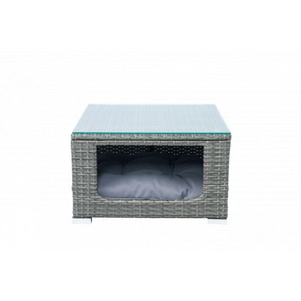 Soffgrupp med dynf�rvaring � H�rnsoffa & bord i gr�tt | Lilla Djursvik