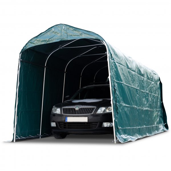 Garagetält 2,4x6m | 14,4m² - 500g/m² | PVC - Grön Garagetält 2,4x6m | 14,4m² - 500g/m² | PVC - Grön