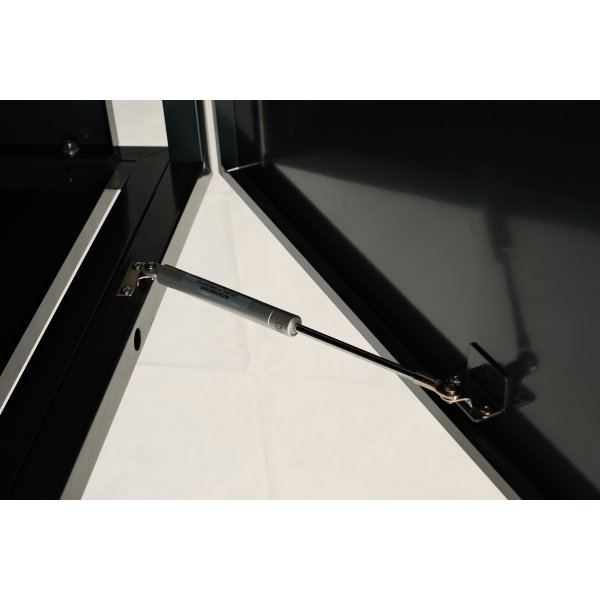 Soptunneskjul 1 kärl | Låsbar | Gasfjäder & ventilation | Mörkgrå metall Soptunneskjul 1 kärl | Låsbar | Gasfjäder & ventilation | Mörkgrå metall