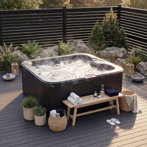 Spabad Zeus Blackline Edition – 6 personer | Svart Lucite® Akryl | Balboa® Styrsystem Spabad Zeus Blackline Edition – 6 personer | Svart Lucite® Akryl | Balboa® Styrsystem