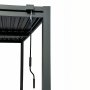 Pergola 4x3 m med lamelltak | Gr� st�lpergola f�r uteplats & tr�dg�rd