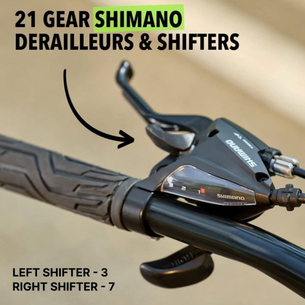 Mountainbike 27,5\\\" | 21 växlar - Shimano | Deo - Grön Mountainbike 27,5\\\" | 21 växlar - Shimano | Deo - Grön