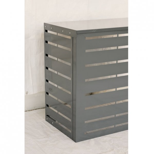 Vrmepumpsskyd | 106x80x50cm | Galvaniserad plt | Gr