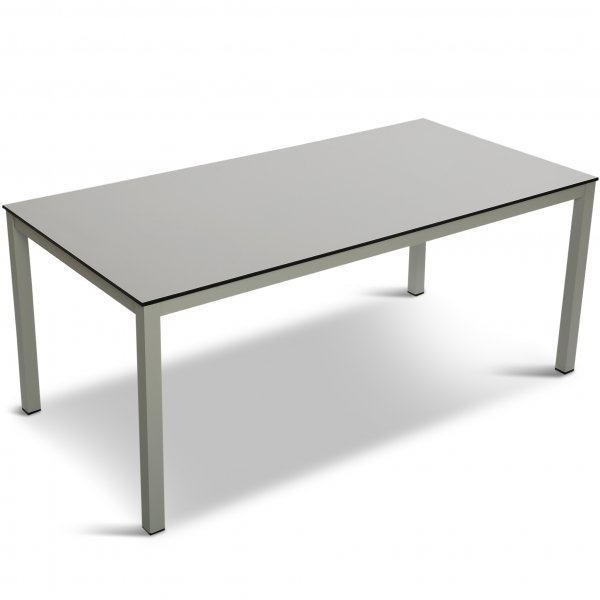 Underh�llsfritt matbord i h�gtryckslaminat och aluminium - 180cm