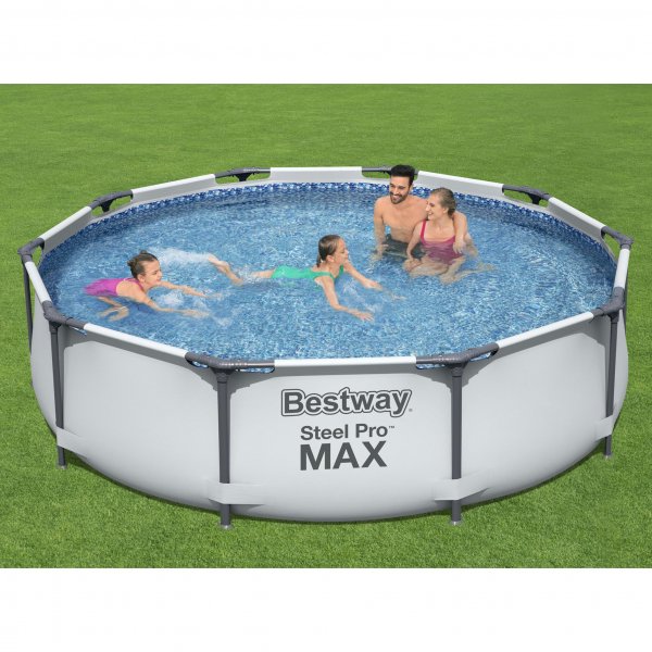 Bestway ovanmarkspool-paket Ø3m - 76cm djup | Steel Pro MAX (56408) Bestway ovanmarkspool-paket Ø3m - 76cm djup | Steel Pro MAX (56408)