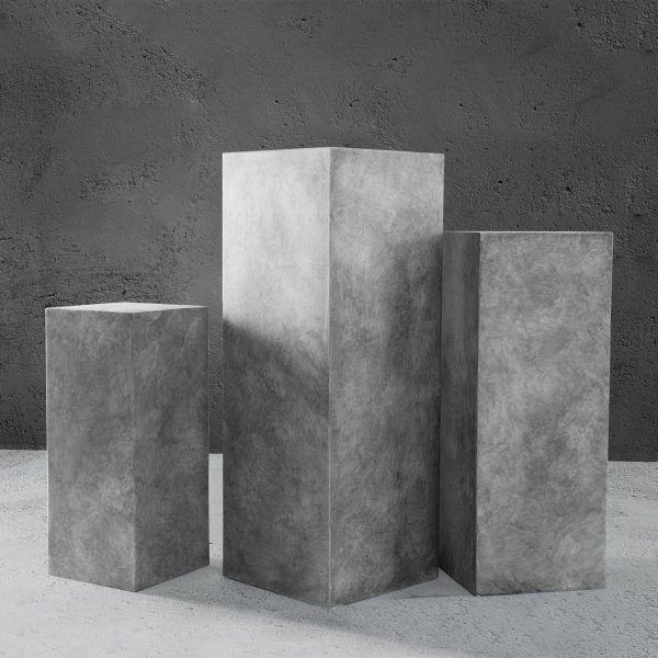 Piedestal f�r utomhusbruk - Fiberarmerad - Gr�