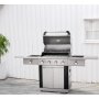 Gasolgrill premium i rostfritt stl | 5 gasolbrnnare | 1st IR-brnnare | Dallas