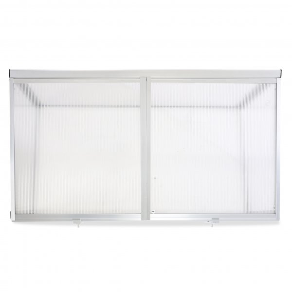 Miniv�xthus 108x56cm | Kanalplast | Aluminiumram