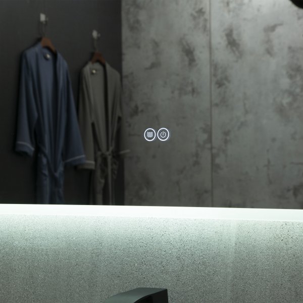 Badrumspaket | Kommod, sidoskåp & LED-spegel | Blandare ingår Badrumspaket | Kommod, sidoskåp & LED-spegel | Blandare ingår