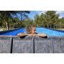 Bestway pool ovan mark 7,3x3,7m - 132cm djup | Power Steel APX 365 (561KG)