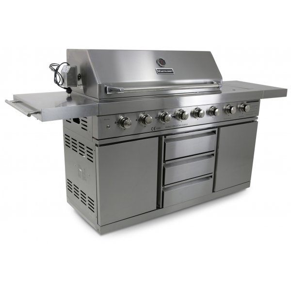 Stor rostfri gasolgrill/utekk med varmluftsfunktion | New Orleans