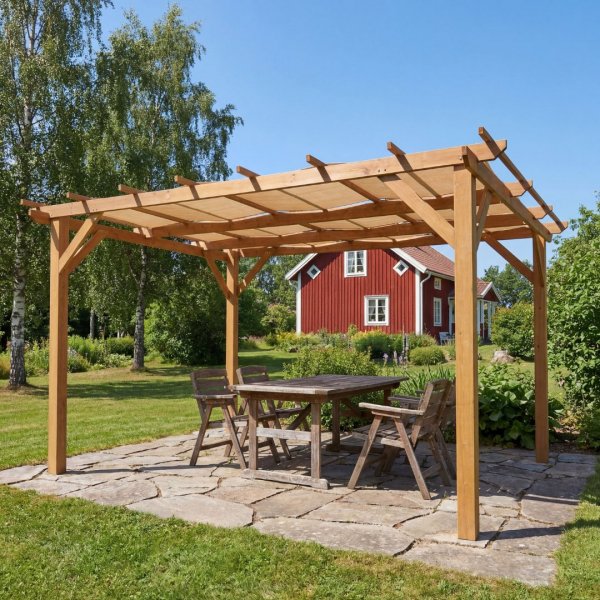Pergola tr� | 4x3m | Furu