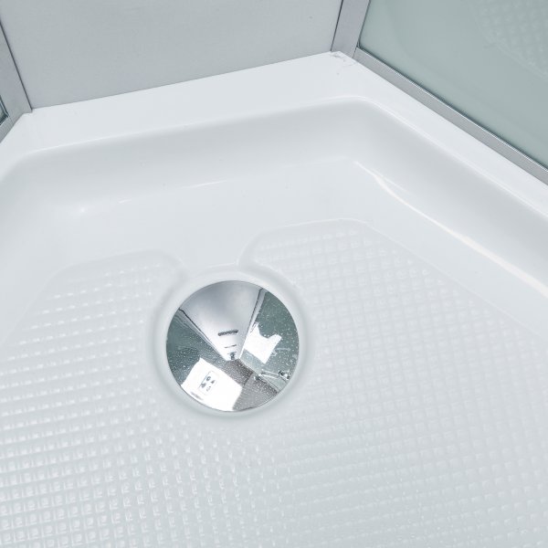 Duschkabin i akryl med bluetooth och massage