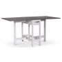 Fårö Slagbord – Vit/Grå | Flexibelt matbord med lådor i akacia & MDF Fårö Slagbord – Vit/Grå | Flexibelt matbord med lådor i akacia & MDF