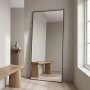 Stor helkroppsspegel | Svart aluminiumram | BLANCHE