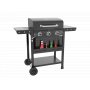 Gasolgrill i stål med termometer & värmehylla | Svart | Oklahoma Gasolgrill i stål med termometer & värmehylla | Svart | Oklahoma