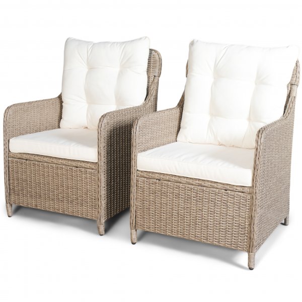 Loungegrupp utem�bler | Beige konstrotting | R�grund - FYNDVARA