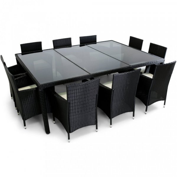Stor matgrupp utembler 220x160cm | 10 stolar | Lyfco Sr