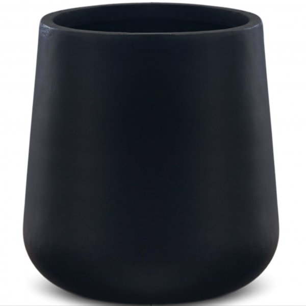 Fiberarmerad utomhuskruka - Rund - Svart