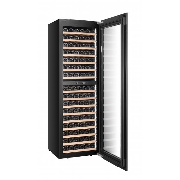 Integrerad vinkyl 96 flaskor | Push-to-Open | Extra tystg�ende | LED-belysning
