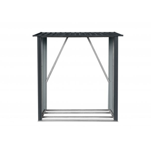 Vedskjul 163x89cm | Galvaniserat stl