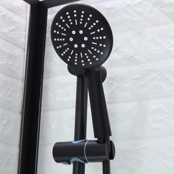 Duschkabin i rak industriell design - 6 mm skerhetsglas