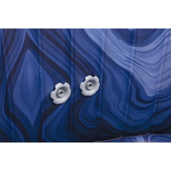 Lay-Z-Spa Santorini Smart HydroJet Pro 7 (216x80 cm) | Uppblsbart spabad fr 7 personer med appstyrning och HydroJet-massage