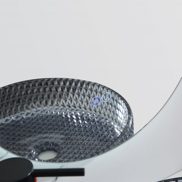 Oval LED-spegel 110x45cm | Antifog-funktion | Olivia