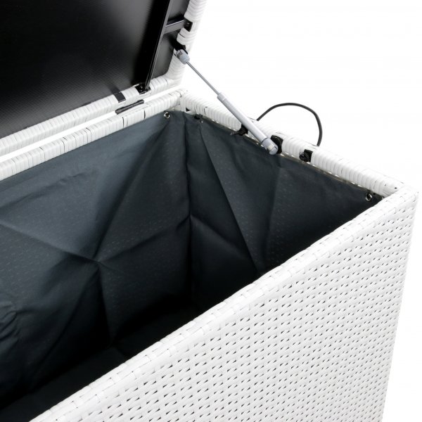 Dynbox i konstrotting till utemöbler | 420L | Vit Dynbox i konstrotting till utemöbler | 420L | Vit