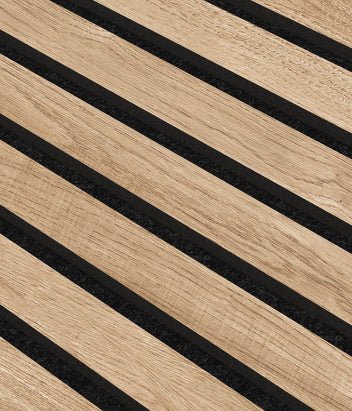 Trlamell akustikpaneler | 2700x600x21mm | Vit ek