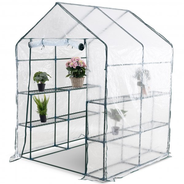 Plastvxthus 2m | Stlram med PVC-verdrag