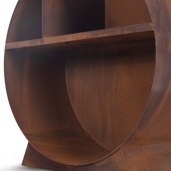 Vedställ 3mm cortenstål | Rund Vedställ 3mm cortenstål | Rund