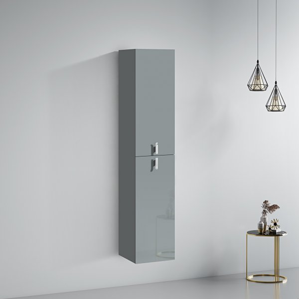 Hgskp badrum 150x30cm | Fyra hyllplan | Vgghngt