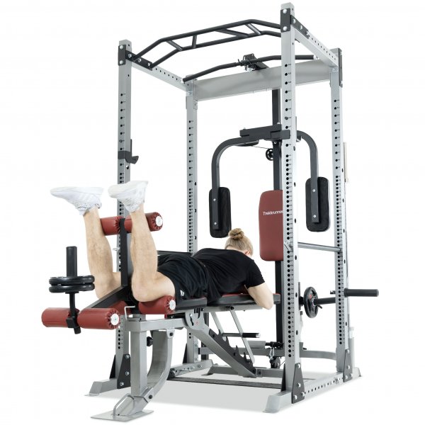 Skivstångsställning med träningsbänk Skivstångsställning med träningsbänk