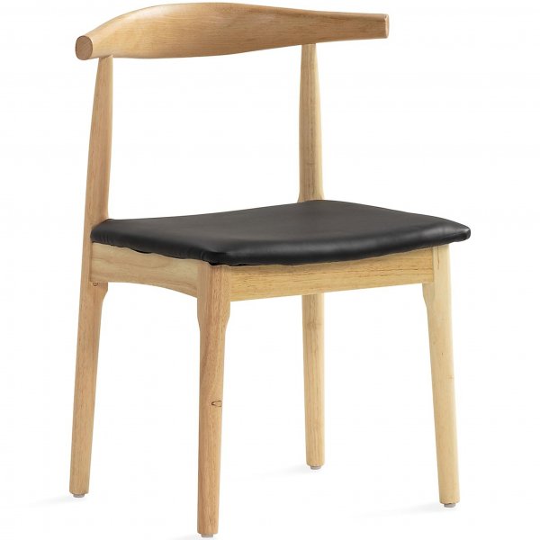 Matstol i robust trä/PU-läder | 2-pack | Gillstad Matstol i robust trä/PU-läder | 2-pack | Gillstad