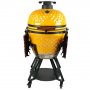 Kamadogrill Ø54 cm | Keramisk kolgrill i Yellow Pineapple-design med termometer Kamadogrill Ø54 cm | Keramisk kolgrill i Yellow Pineapple-design med termometer