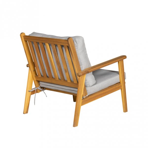 Elegant loungeset i trä | Akacia | Loungegrupp utomhus | Grå Elegant loungeset i trä | Akacia | Loungegrupp utomhus | Grå