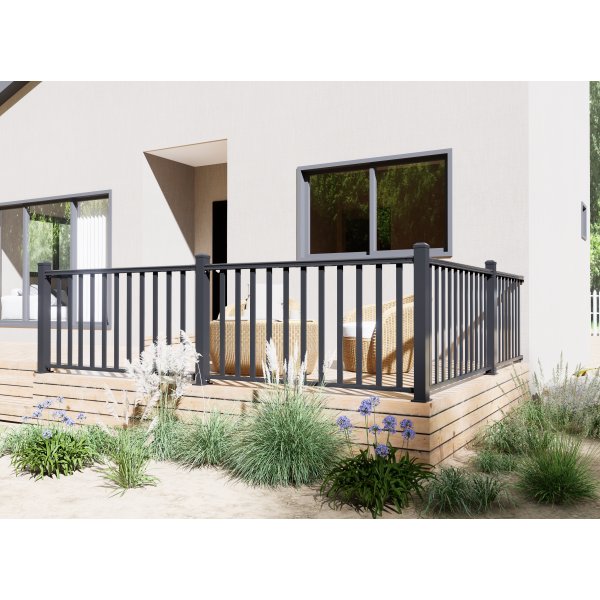 Altanstaket 150x100 cm | Pulverlackerad och robust design | Passar till Aurelius/Linius Altanstaket 150x100 cm | Pulverlackerad och robust design | Passar till Aurelius/Linius