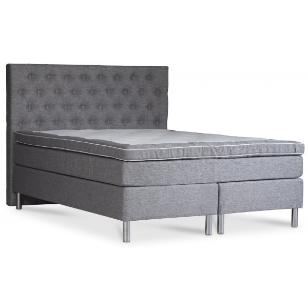 Hilton Kontinentalsäng 160×200 cm – Beige | 5-zons pocket, bonellbotten & lyxig pikerad bäddmadrass Hilton Kontinentalsäng 160×200 cm – Beige | 5-zons pocket, bonellbotten & lyxig pikerad bäddmadrass