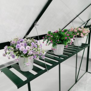 Vägghängd hylla till växthus - Aluminium Vägghängd hylla till växthus - Aluminium