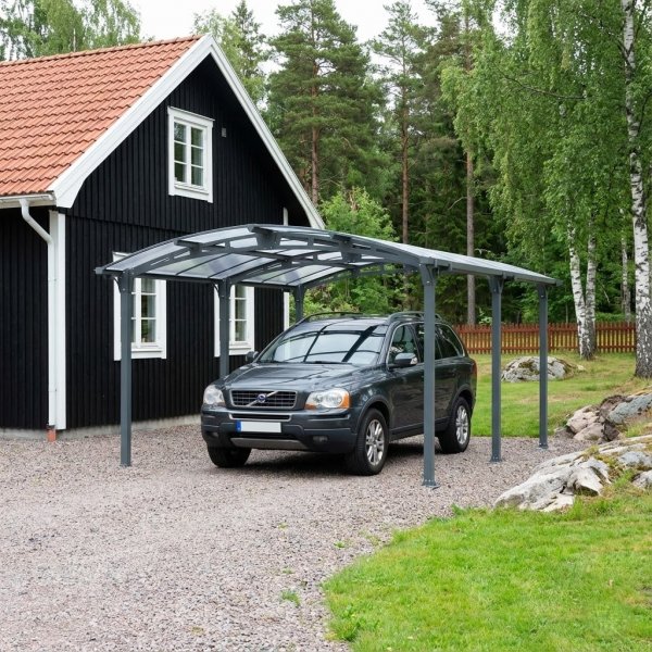 Arcadia carport 15,5 m² – Polykarbonat 6 mm | Vind 120 km/h | Snölast 150 kg/m² | Aluminium & stål Arcadia carport 15,5 m² – Polykarbonat 6 mm | Vind 120 km/h | Snölast 150 kg/m² | Aluminium & stål