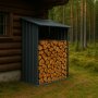 Vedskjul 163x89cm | Galvaniserat stl