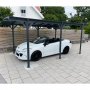 Carport 15,1m | Extra hg | Aluminiumstomme & kanalplasttak